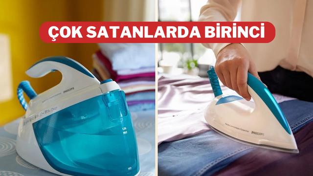 En inatçı kırışıklarda bile etkili! Çok satan Philips GC6800/20 Buhar Kazanlı Ütü indirimde