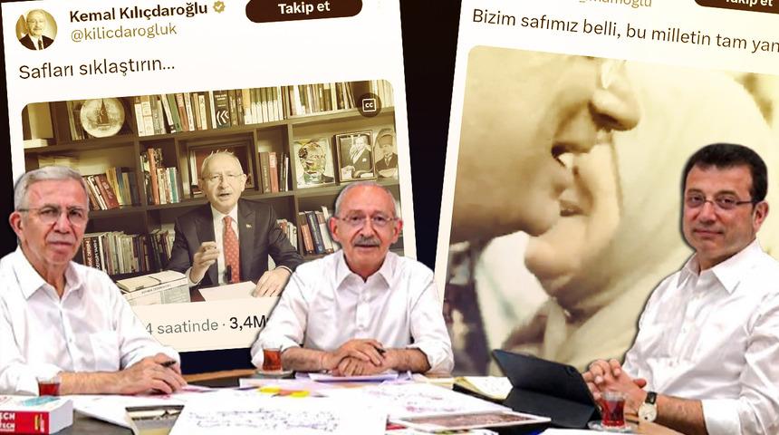 CHP'de 'safımız belli' krizi mi çıktı? Kılıçdaroğlu'na Yavaş'tan destek geldi, İmamoğlu'nun mesajı olay oldu