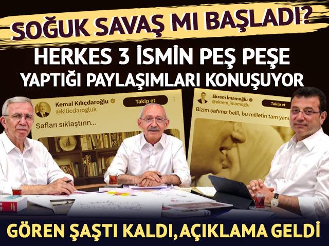 Soğuk savaş! 'Peş peşe yapılan paylaşımlar olay oldu