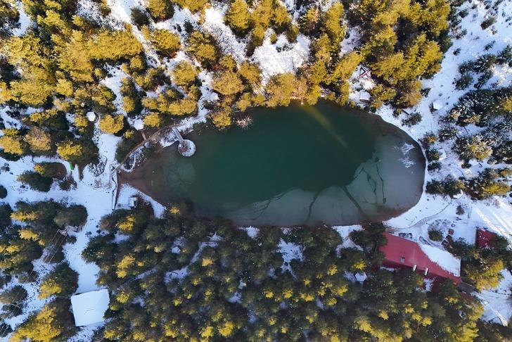 Her açıdan ayrı eşsiz... Danimarka'ya gidemeyen buraya gidiyor! Karın ve ormanın buluştuğu inanılmaz bir manzara G2