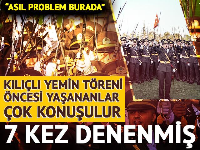 Kılıçlı yemin töreni öncesi yaşananlar çok konuşulur