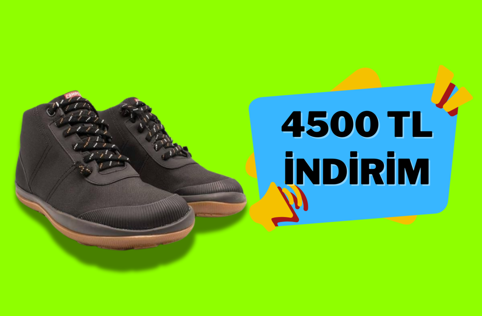 Kaliteli ve rahat bir bot arıyorsanız Camper Peu'daki %45 indirimi kaçırmayın