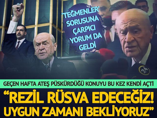 Geçen hafta ateş püskürmüştü! "Uygun zamanda rezil rüsva edeceğiz" 