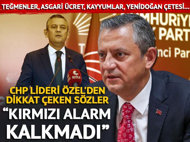 Özel'den 'etki ajanlığı' uyarısı: 'Kırmızı alarm kalkmadı'