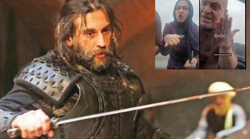 Diriliş Ertuğrul oyuncusu Sezgin Erdemir trafikte saldırıya uğradı! O anlar saniye saniye kaydedildi