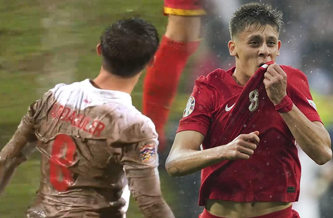 Karadağ'a 3-1 yenildiğimiz ma&ccedil;ta Arda G&uuml;ler'in forması g&uuml;ndem oldu! Sosyal medyada b&uuml;y&uuml;k destek var...