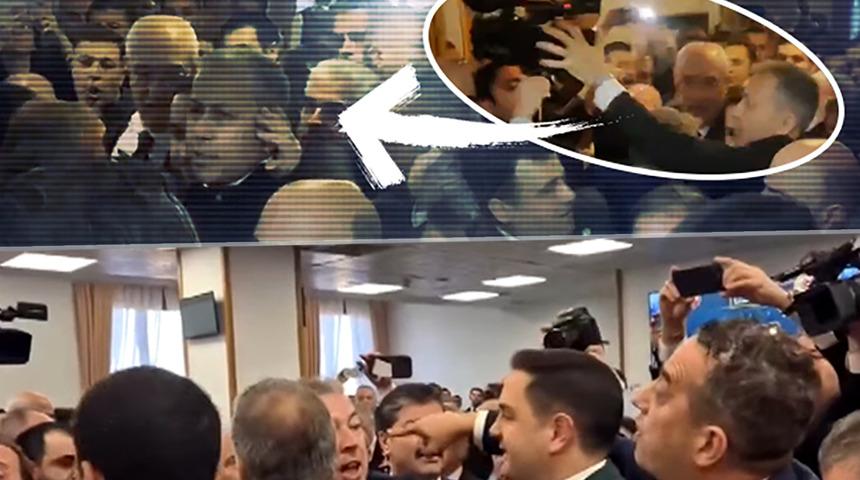 Son dakika | Bakan Yerlikaya ile CHP'li vekiller arasında arbede! Salonun önüne set çektiler, Yerlikaya güç bela girebildi