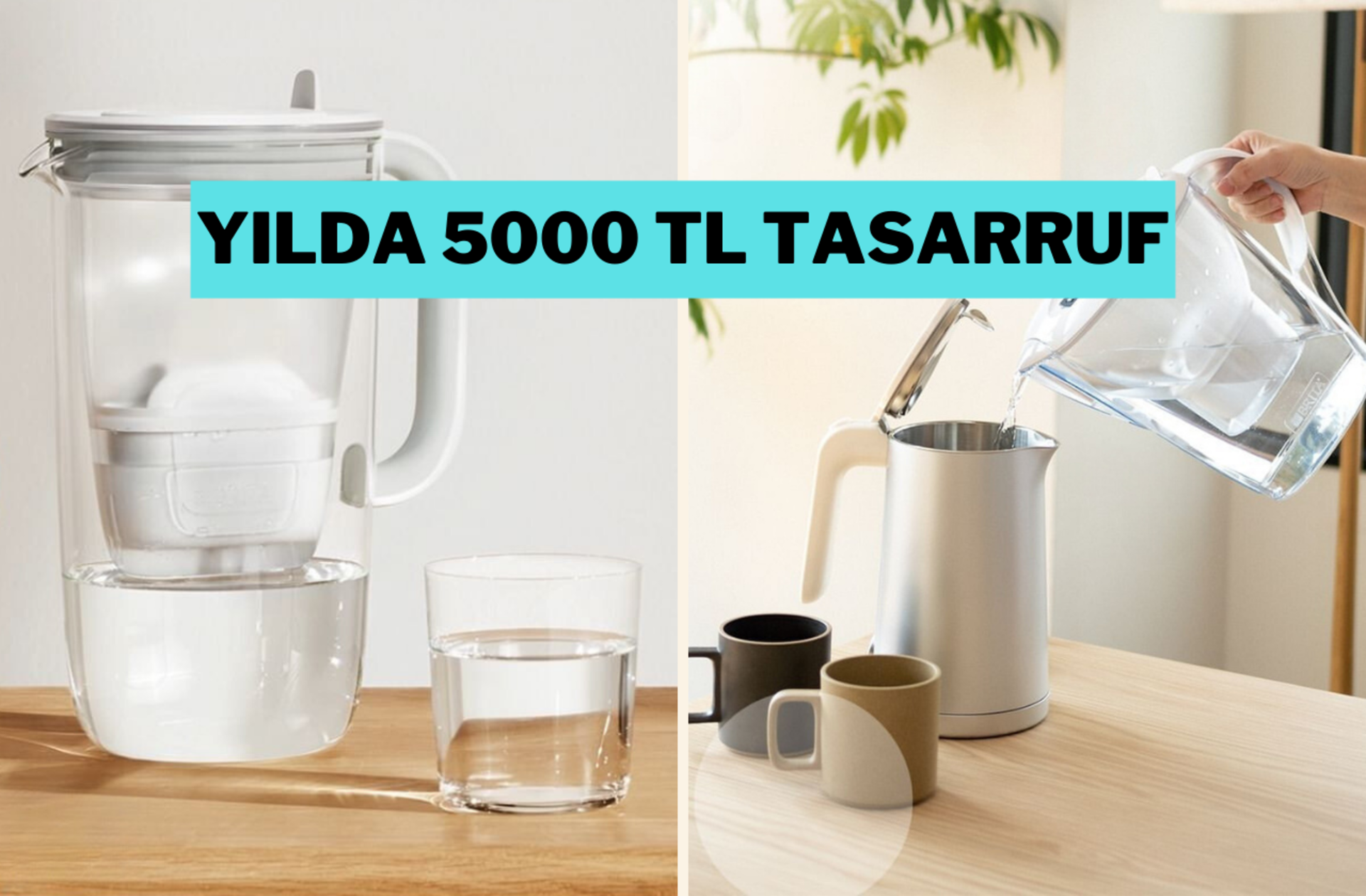 Brita su arıtma sürahileri Gülümseten Kasım'a özel indirimde