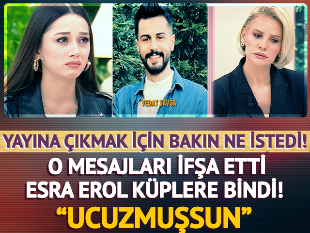 Özel görüntülerini yaymıştı!  Esra Erol o sözleri duyunca küplere bindi! 