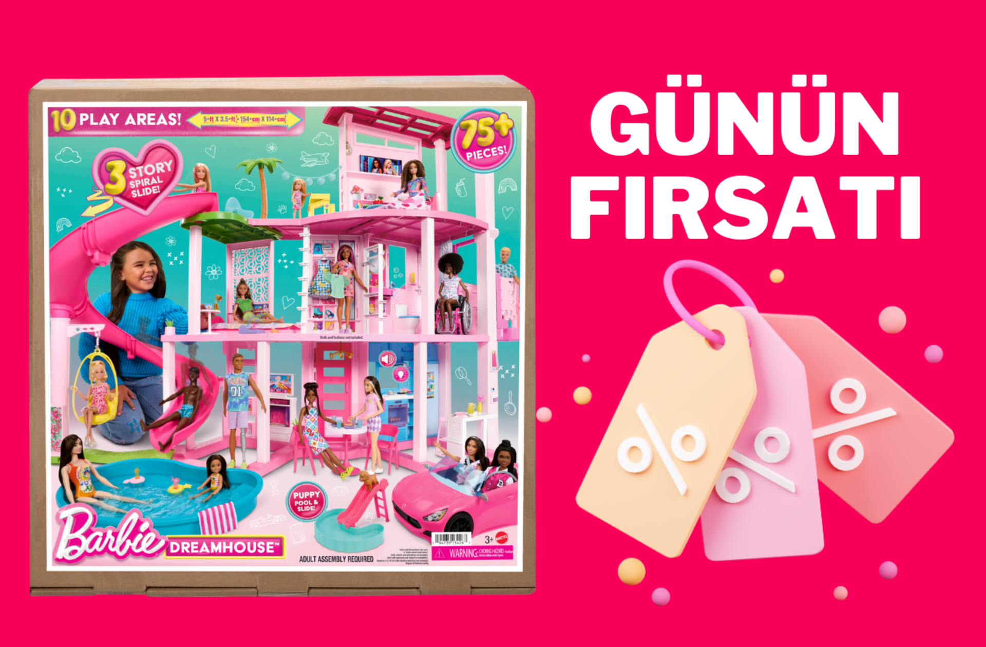 Kız çocuklarını sevindirecek Barbie Rüya Evi kısa süreliğine indirimde