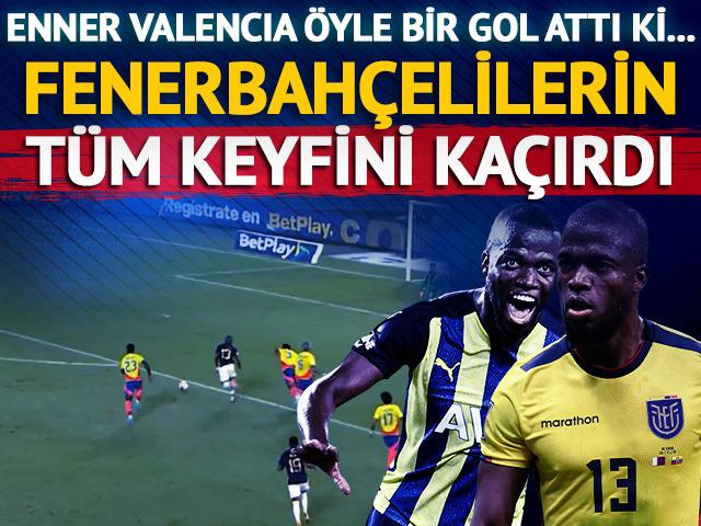 Eski Fenerbahçeli Enner Valencia'nın golü taraftarları üzdü! Rakip takımı adeta ipe dizdi...