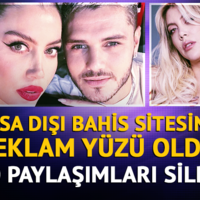 Wanda Nara yasa dışı bahis sitesinin reklam yüzü oldu! 