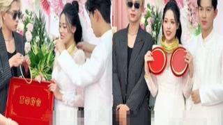 Eski sevgilisi düğüne geldi! Takıları takmasına damat yardım etti... O anlar sosyal medyada gündem yarattı: 'Bu nasıl bir sahne?'