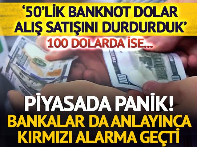 '50'lik banknot dolar alış satışını durdurduk' Piyasada panik!