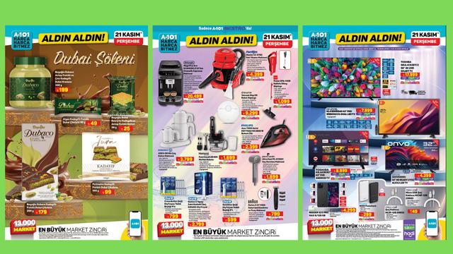 A101'e Dubai çikolatası geliyor! İşte 21 Kasım 2024 A101 Aldın Aldın Kataloğu