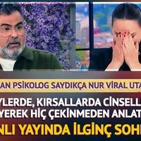 'Köylerde, kırsallarda cinsellik...' diyerek hiç çekinmeden anlattı! O saydıkça Nur Viral utandı! Canlı yayında ilginç sohbet