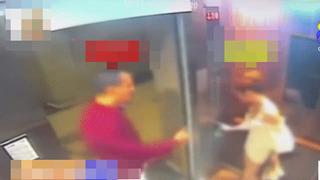 Taciz anları saniye saniye kamerada! Asansöre bindi yetmedi dairesinin kapısına kadar takip etti: Elini kolunu sallayarak girdi