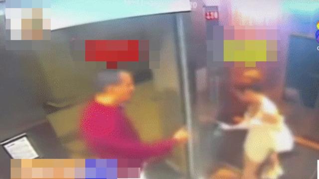 Taciz anları saniye saniye kamerada! Asansöre bindi yetmedi dairesinin kapısına kadar takip etti: Elini kolunu sallayarak girdi