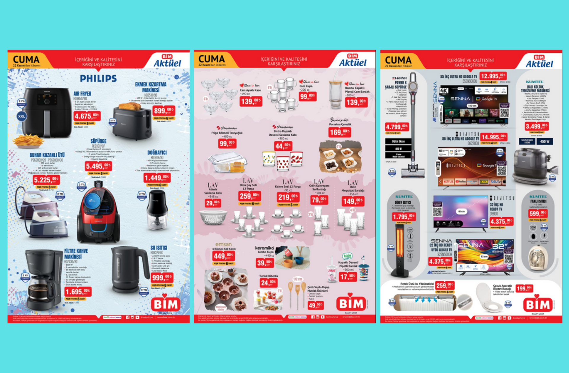 BİM'e Philips airfryer geliyor! 22 Kasım 2024 BİM Aktüel Kataloğu burada