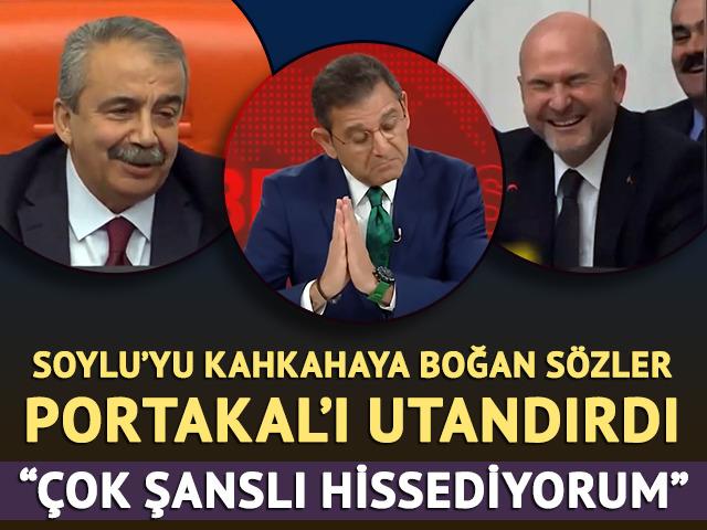 Soylu'yu kahkahaya boğan sözler Fatih Portakal'ı utandırdı