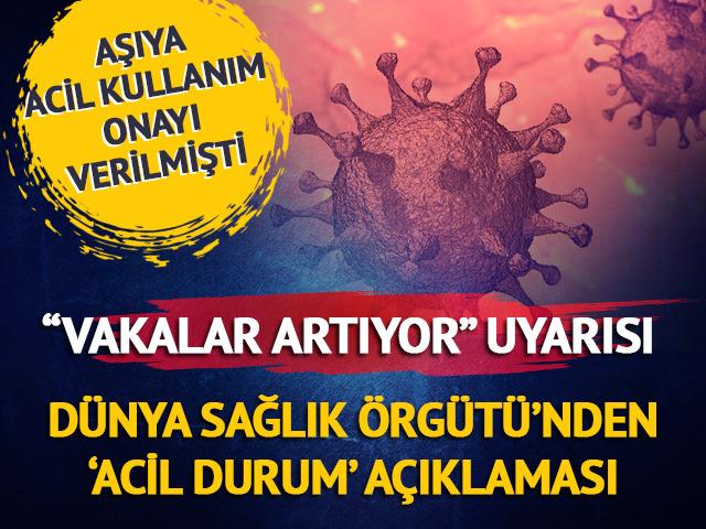 DSÖ'den  'Acil durum' açıklaması! 'Vakalar artıyor' diyerek uyardı