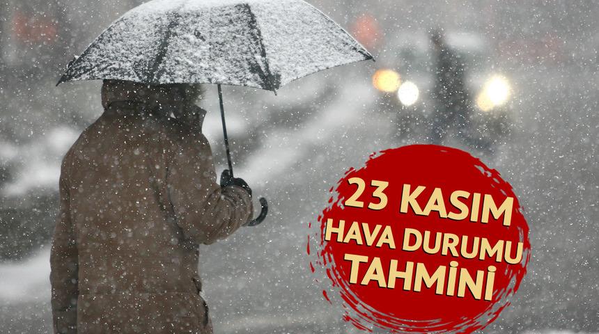 23 Kasım hava durumu! Kimi sarı, kimi turuncu... Meteoroloji'den kar yağışı uyarısı! Haritaya yansıdı: 'Kutuplardan özel koridor açılmış gibi' (5 günlük tahmin)