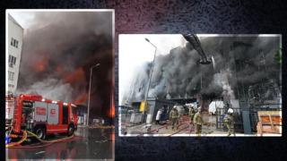 12 saattir sürüyor! İstanbul'da korkutan yangın! dumanlar gökyüzünü kapladı...