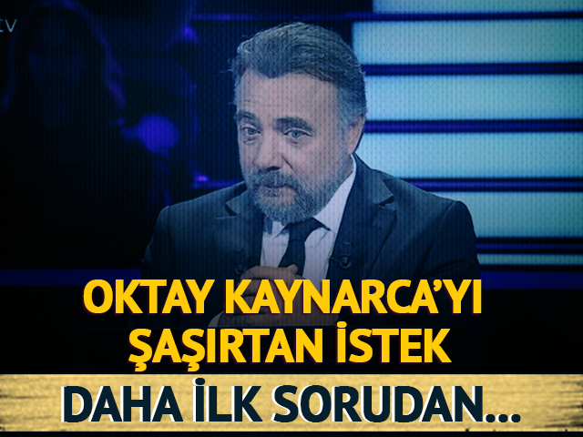 Yarışmacının isteği Oktay Kaynarca'yı şaşırttı!