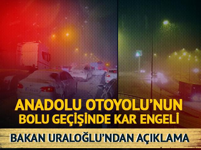 Bolu Dağı Tüneli ulaşıma açıldı: Kar devam ediyor!