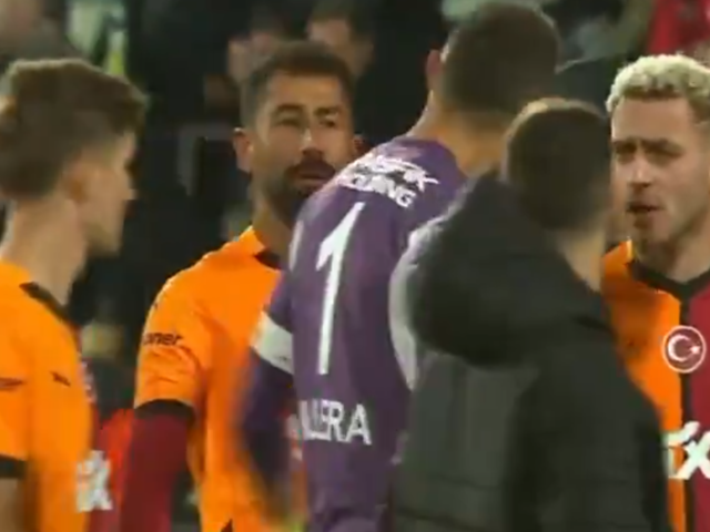 Görüntüler ortaya çıktı! Bodrum FK maçı sonrası Galatasaray'da kavga... Muslera ile Kerem Demirbay birbirine girdi