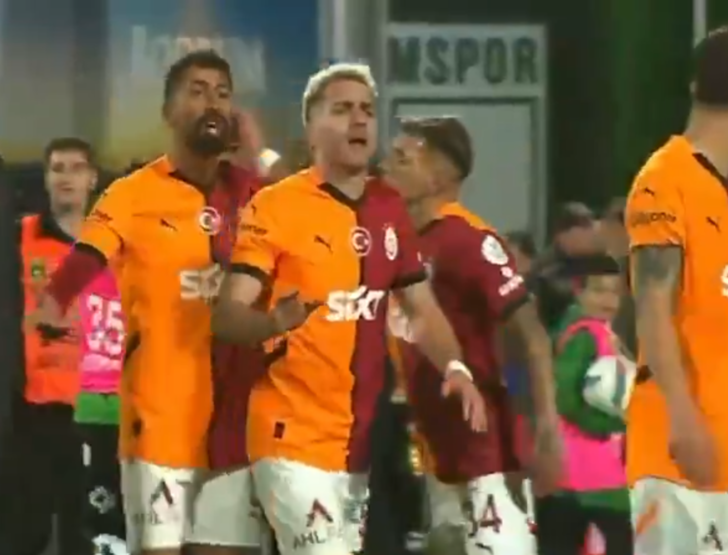 Görüntüler ortaya çıktı! Bodrum FK maçı sonrası Galatasaray'da kavga... Muslera ile Kerem Demirbay birbirine girdi G1