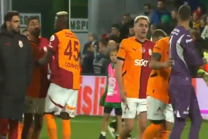 Görüntüler ortaya çıktı! Bodrum FK maçı sonrası Galatasaray'da kavga... Muslera ile Kerem Demirbay birbirine girdi G2
