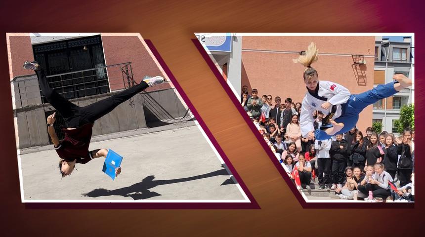 "Uçarak" ders işleyen öğretmen öğrencilerin alışkanlığını değiştirdi: "Özellikle kız öğrencilerimin daha fazla ilgisini çekti"