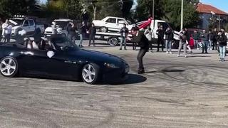 Gelin ve damadın drift şovu pahalıya patladı! 161 bin ceza yediler