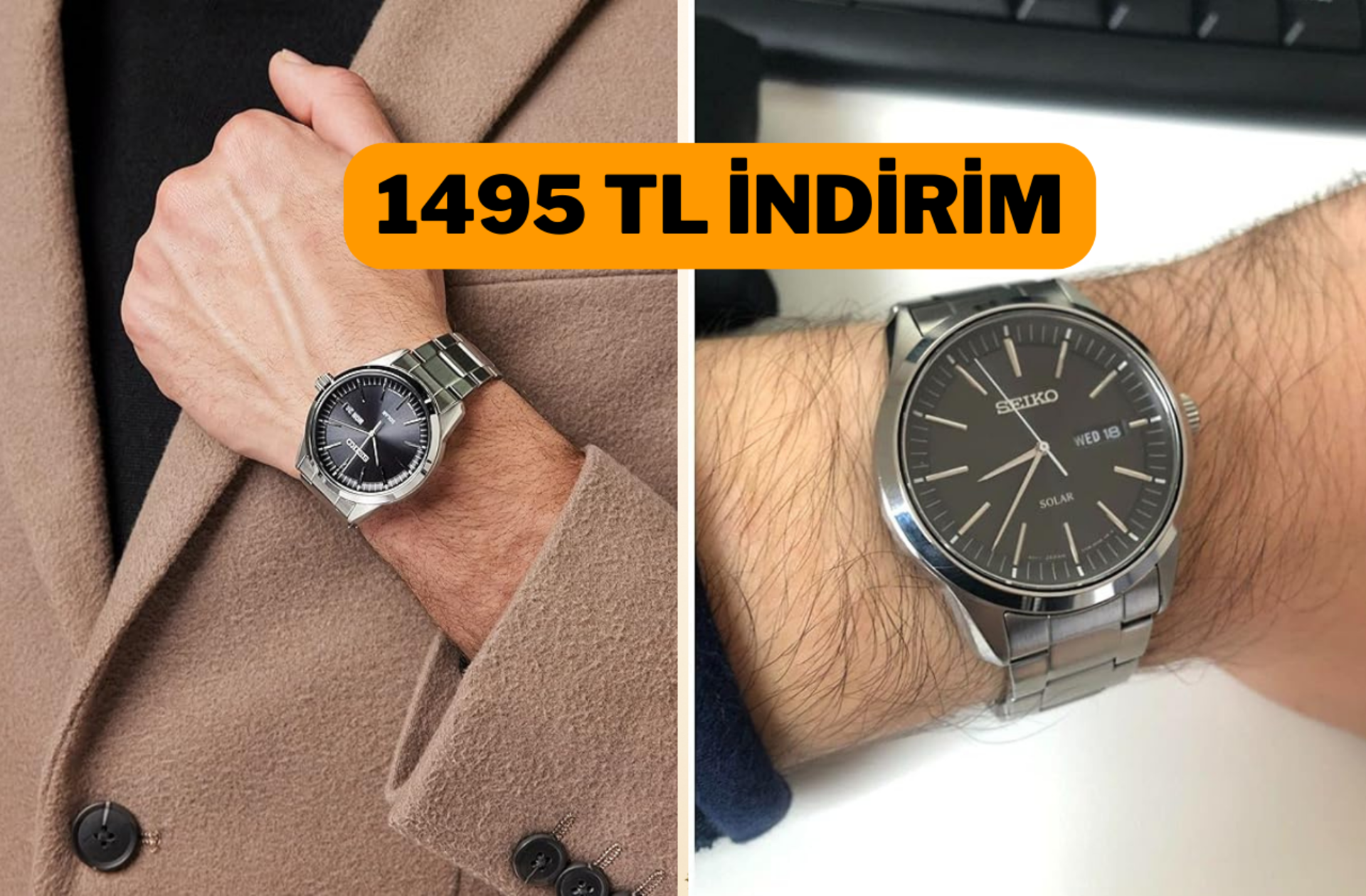 Fiyatı 5 bin 537 TL'ye düştü! Seiko saatte kısa süreli Gülümseten Kasım indirimi 
