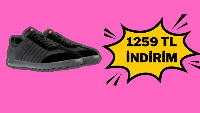 Rahatlığına hayran kalacağınız çok satan Camper sneakerda indirim var