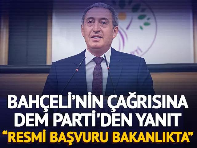 Bahçeli’nin ‘İmralı ile görüşsünler’ çağrısına DEM Parti'den yanıt