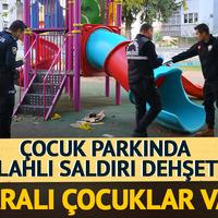 Çocuk parkında silahlı saldırı dehşeti! 