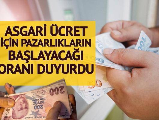 Asgari ücret için ses getirecek ipucu! Pazarlıkların hangi orandan başlayacağını açıkladı