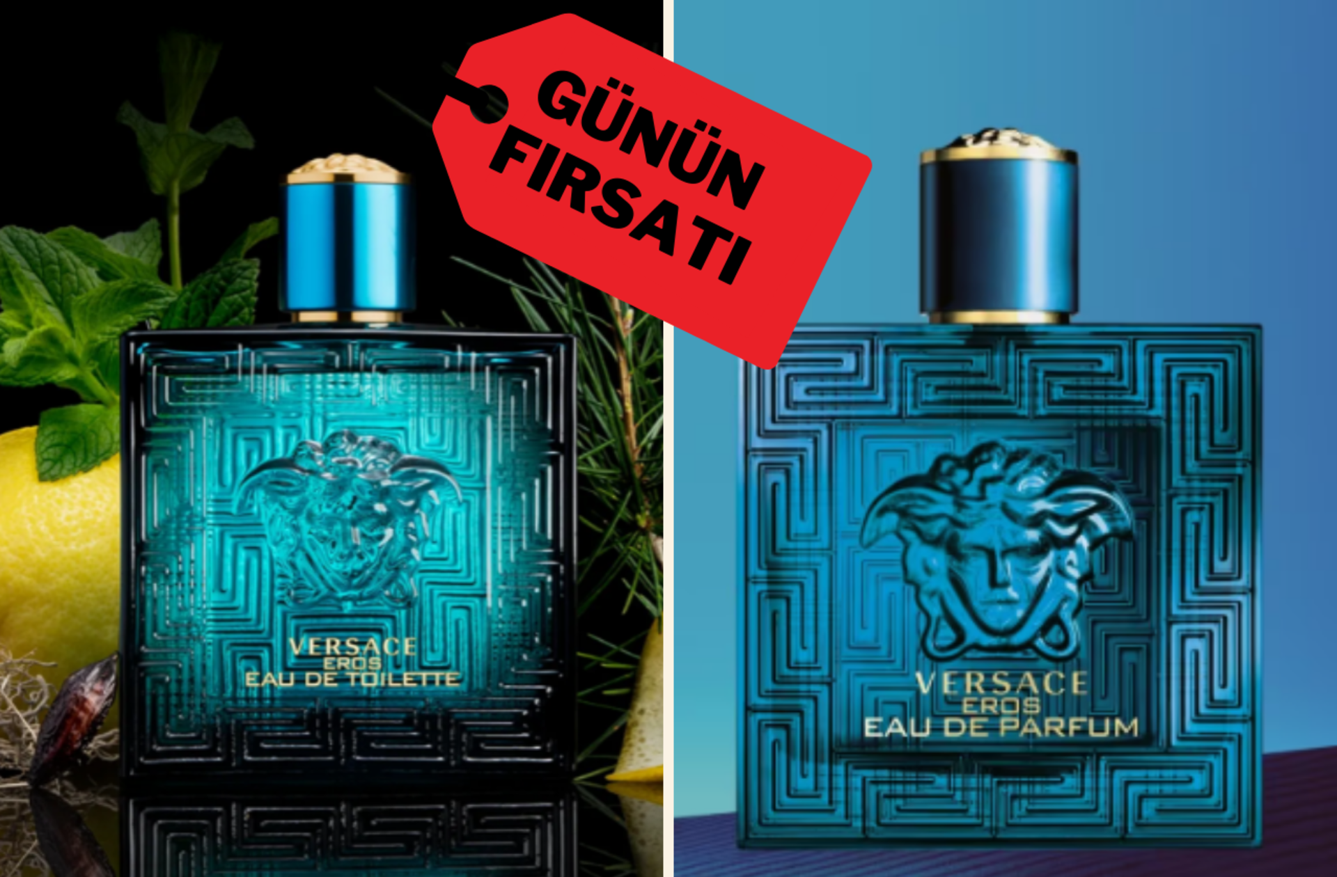Girdiğiniz her ortamda fark edilmenizi sağlayacak Versace Eros indirimde
