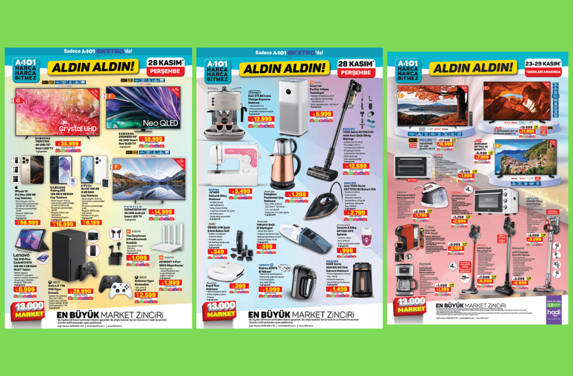 A101'e iPhone 16 Pro Max geliyor! İşte 28 Kasım 2024 A101 Aldın Aldın Kataloğu