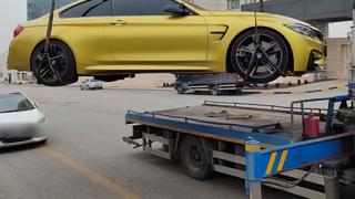 Aracıyla mahalleyi ayağa kaldırdı! 