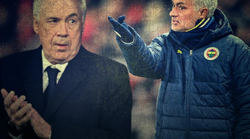 Slavia Prag'ı devirdi... Real Madrid Teknik Direktörü Carlo Ancelotti'ye göz kırptı! Jose Mourinho, tarihe geçecek
