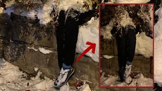 Yolda yürürken gördüğü şey yüreğini ağza getirdi, panikledi hemen polisi aradı... Cinayet ihbarı cansız manken çıktı! 