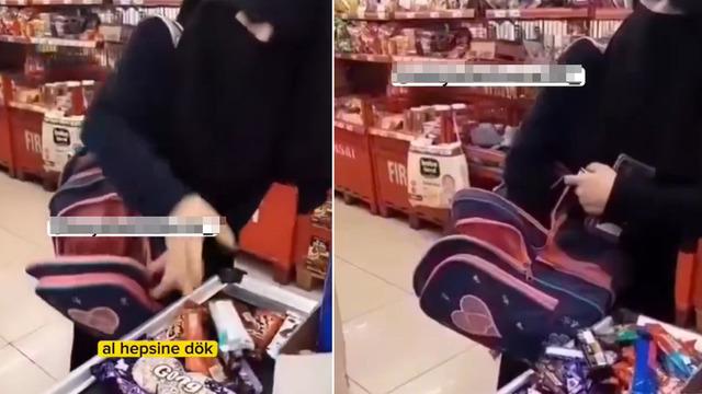 Zincir marketten hırsızlık yaparken yakalandı! Çantasından ürünleri çıkarta çıkarta bitiremedi: Oh hayat size güzel, biz ne yapıyoruz burada?
