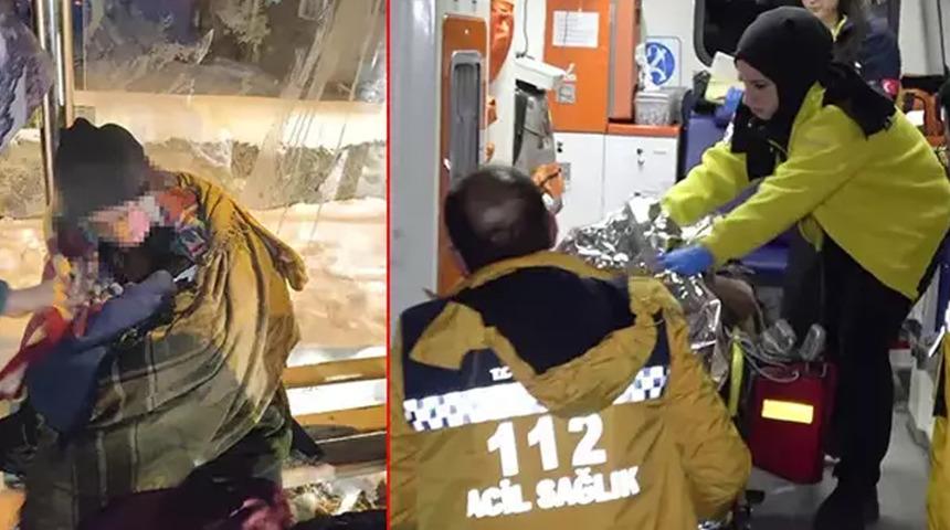 Tek amacı biraz dinlenmekti! Yaşlı adam donmak üzereyken bulundu