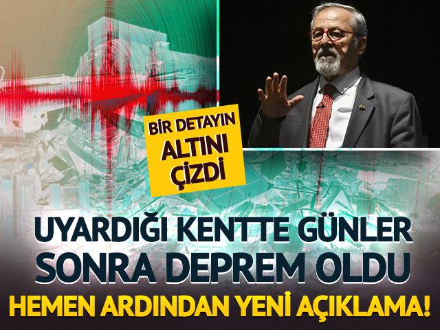 Uyardığı kentte günler sonra deprem oldu! Hemen ardından yeni açıklama