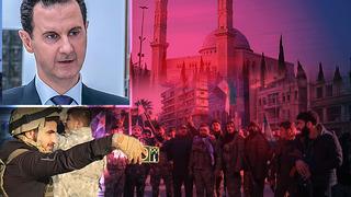 Son dakika | Halep'te Hafız Esad'ın oğlunun heykelini böyle yıktılar! Suriye'de kentler birer birer düşüyor: Esad güçlerini geri çekiyor