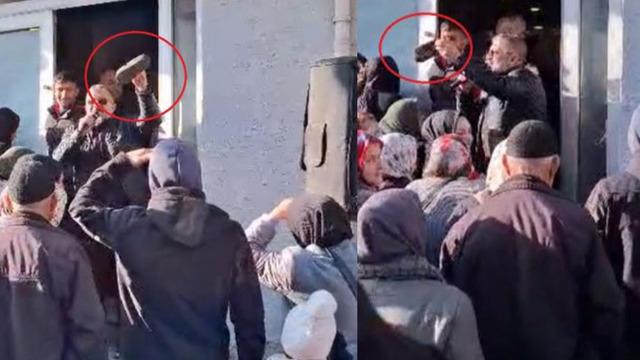 Ürünler yarı fiyatına inince terliğinin ayağından çıktığını bile fark etmedi! Yaşanan izdihamda vatandaşlar birbirini ezdi: Ayaklarınıza bakın terliğin biri yok