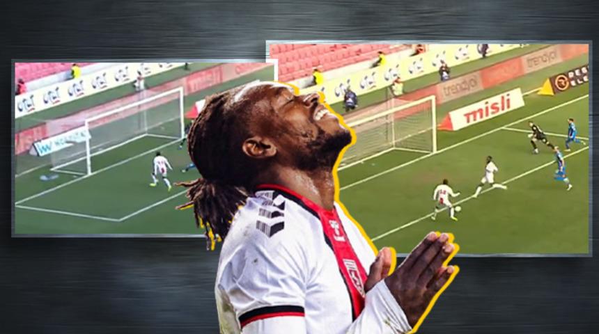 Samsunspor - Bodrum Fk maçında akılalmaz olay! Görenler gözlerine inanamadı... 1 kere değil tam 2 kez zoru başardı! 